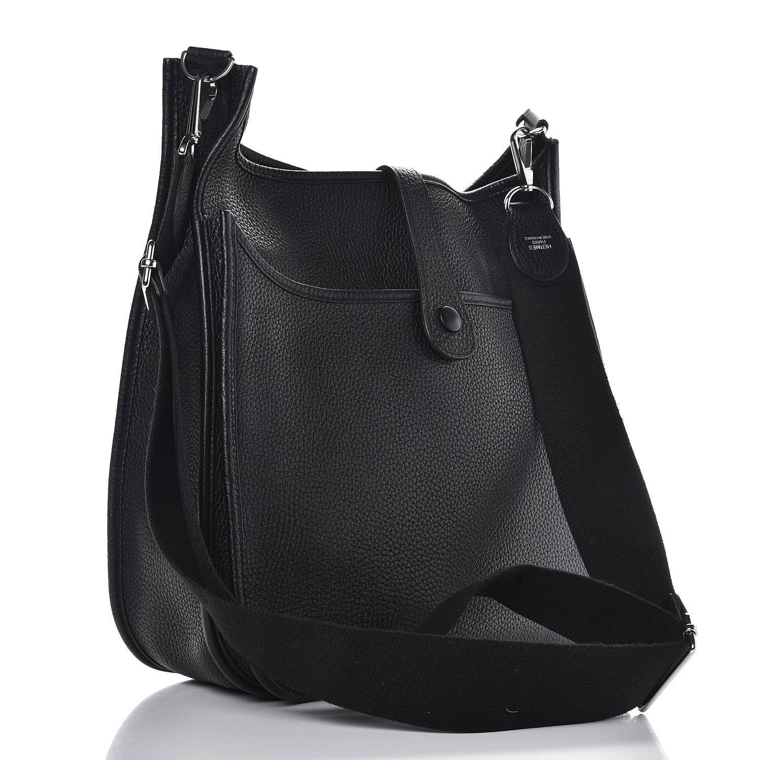 Hermes Taurillon Clemence Evelyne III GM Black 3 of 7