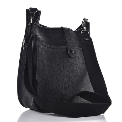 Hermes Taurillon Clemence Evelyne III GM Black 3 of 7
