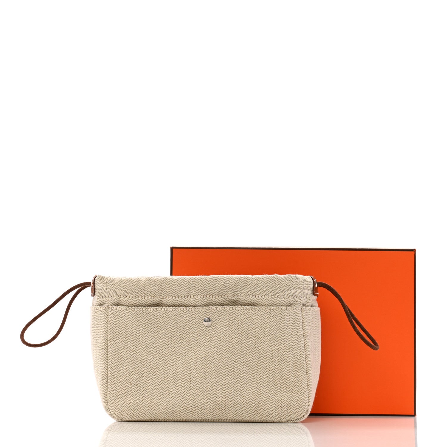 Hermes Canvas Barenia Fourbi 20 PM Pouch Naturel Fauve 9 of 9