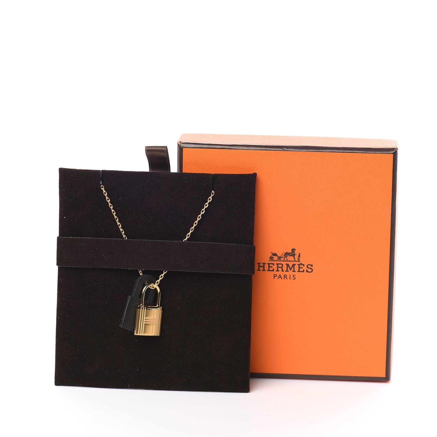 Hermes Swift Small O'Kelly Pendant Necklace Black 8 of 8