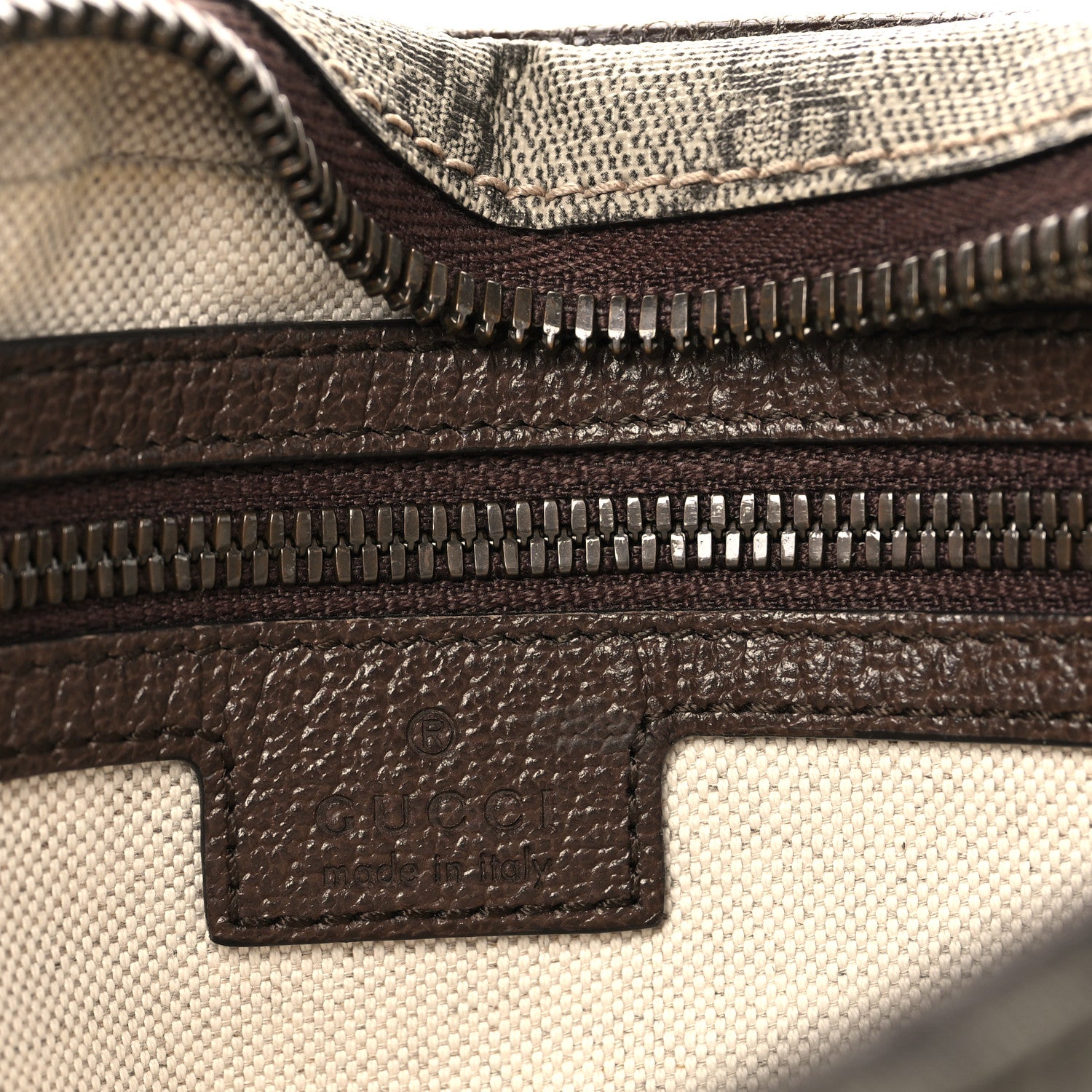 Gucci Soft GG Supreme Monogram Medium Ophidia Belt Bag Dark Brown 6 of 10