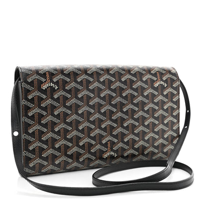 Goyard Goyardine Monte Carlo Bois Clutch With Strap Black 3 of 11