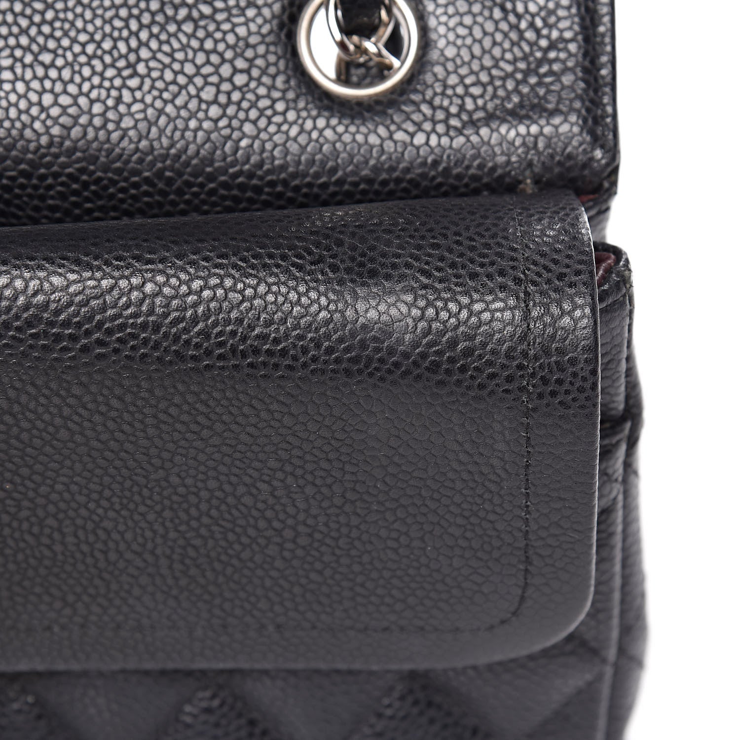 Chanel Caviar Quilted Medium Double Flap Black 11 of 12