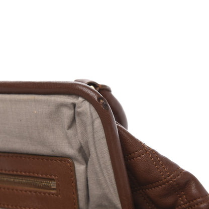Marc Jacobs Calfskin Quilted Stam Brown 18 of 18