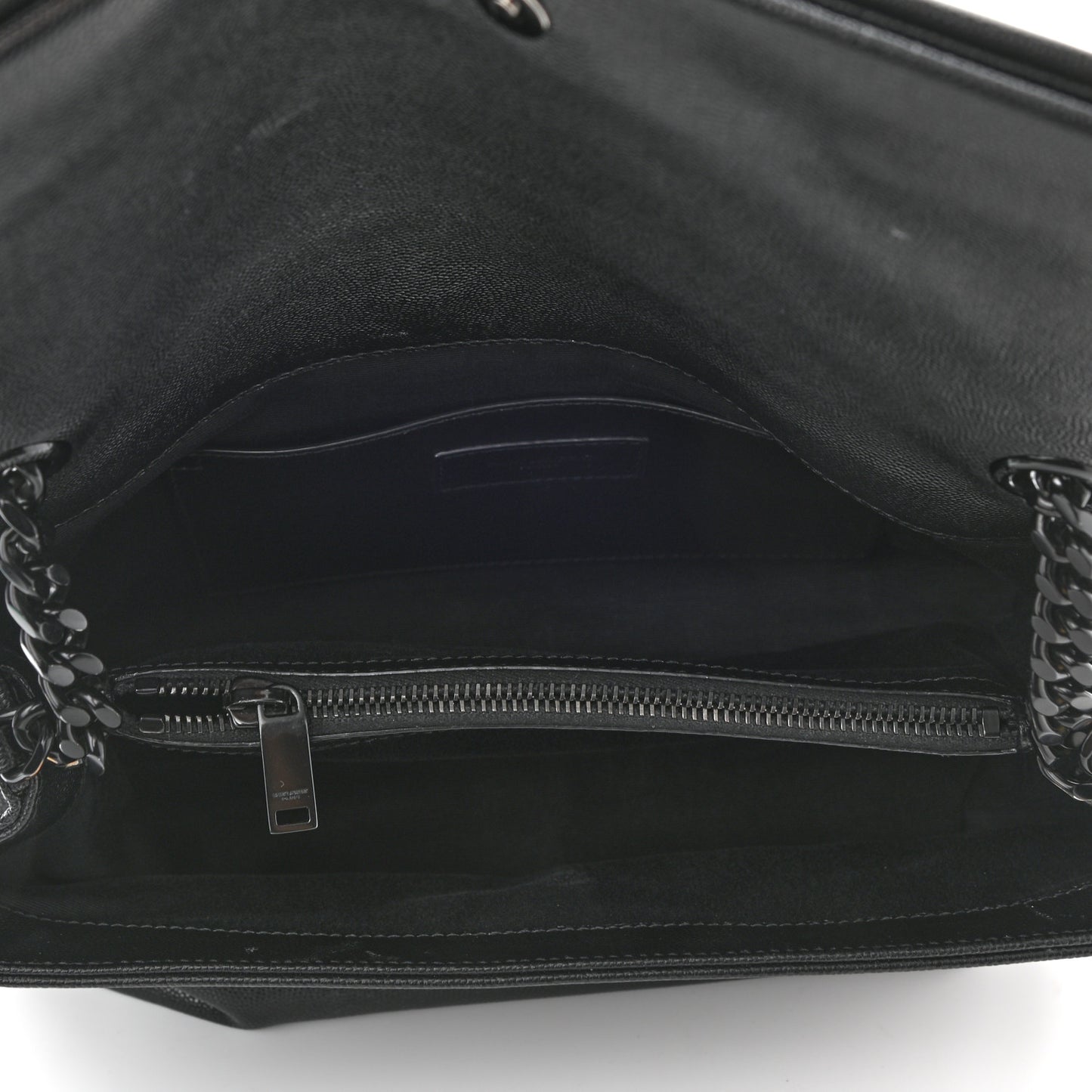 Grain De Poudre Medium West Hollywood Monogram Fold-Over Black