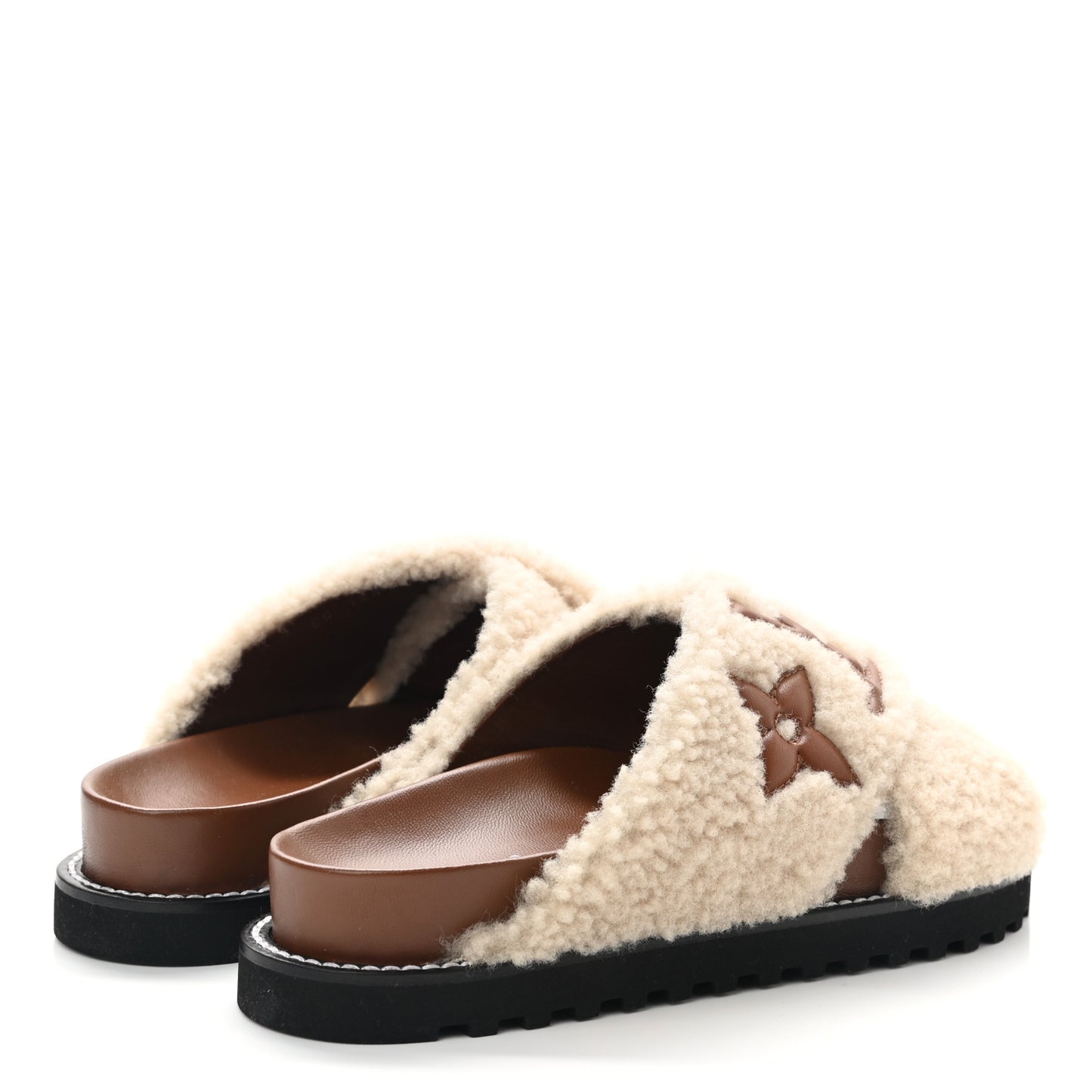 Shearling Paseo Flat Comfort Mule 37.5 Brown