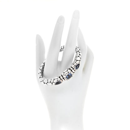 John Hardy Sterling Silver Blue Topaz Kali Cuff Bracelet 3 of 8