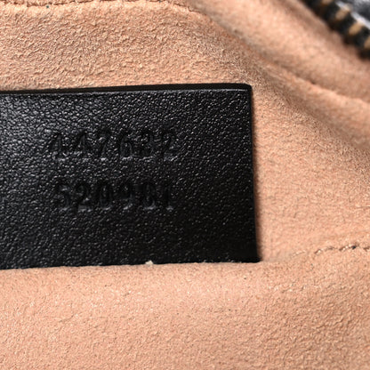 Gucci Calfskin Matelasse Small GG Marmont Chain Shoulder Bag Black 7 of 18