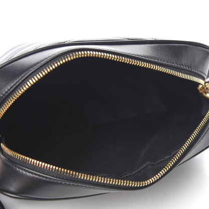Saint Laurent Calfskin Matelasse Monogram Lou Camera Bag Black 4 of 9