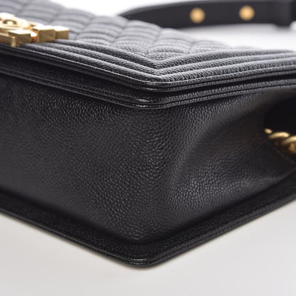 Chanel Caviar Quilted Medium Boy Flap Black 6 of 10