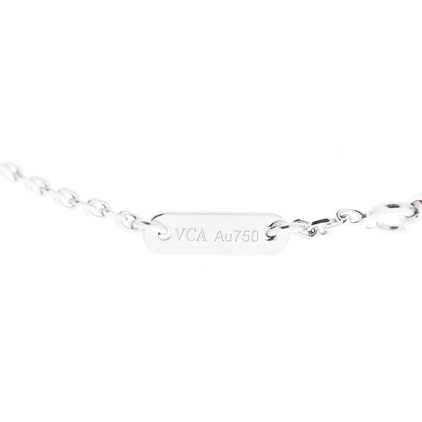 Van Cleef & Arpels 18K White Gold Turquoise Sweet Alhambra Butterfly Bracelet 4 of 5