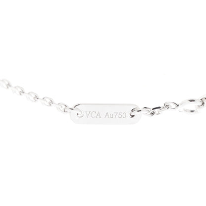Van Cleef & Arpels 18K White Gold Turquoise Sweet Alhambra Butterfly Bracelet 4 of 5
