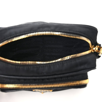Prada Nylon Saffiano Double Zip Camera Bag Black 5 of 8