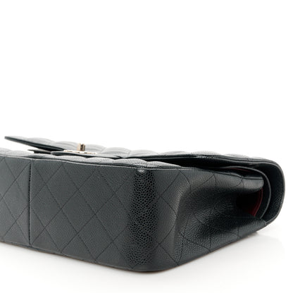 Chanel Caviar Quilted Jumbo Double Flap Black 11 of 12