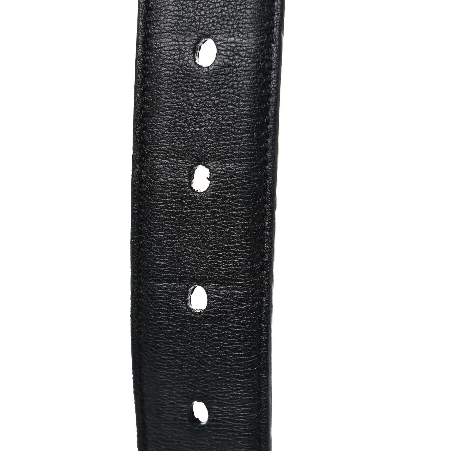 Saint Laurent Smooth Calfskin Monogram Square Buckle Belt 85 34 Black 7 of 9