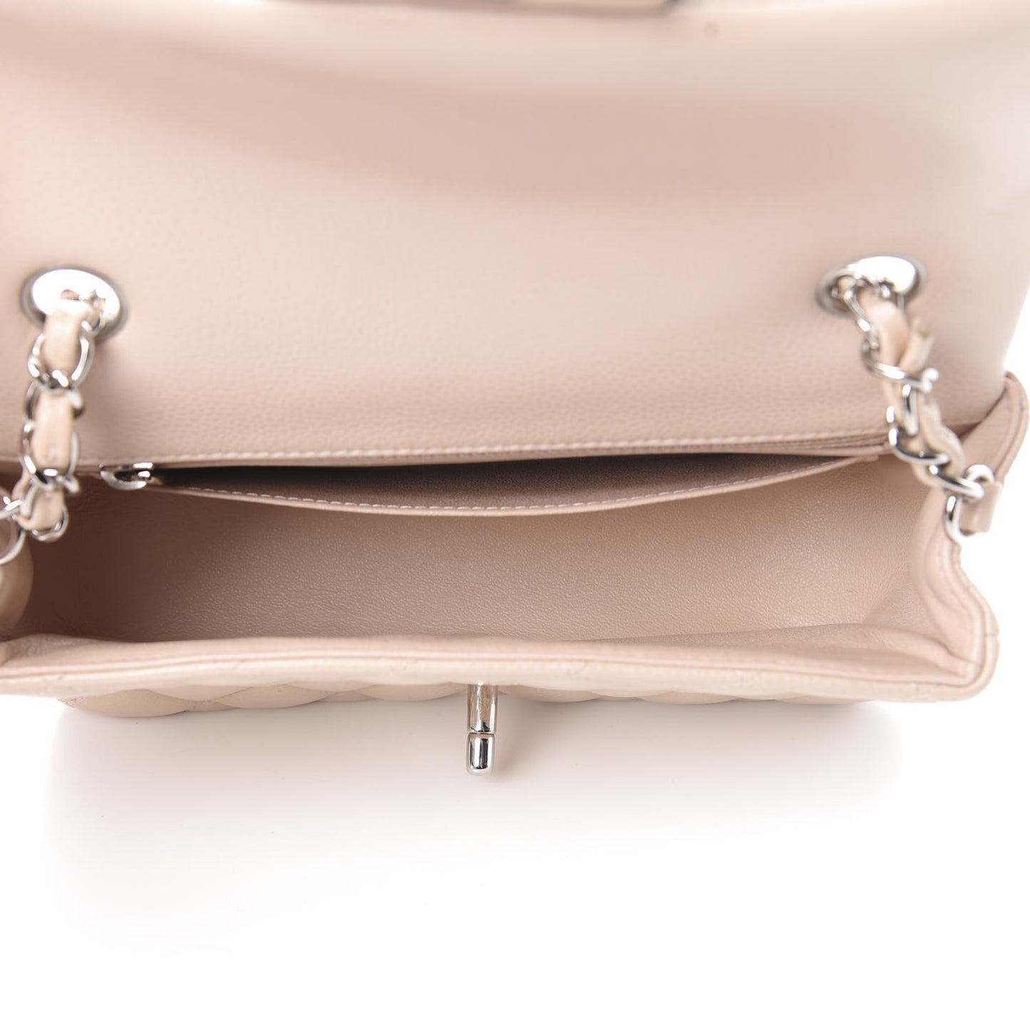 Caviar Quilted Mini Rectangular Flap Light Pink