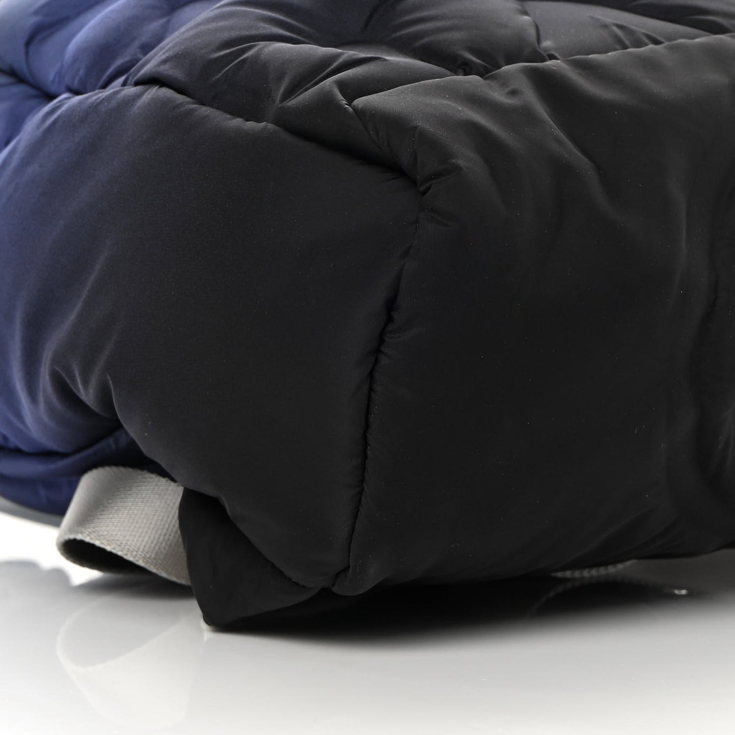 Nylon Embossed Small Doudoune Backpack Black Blue White