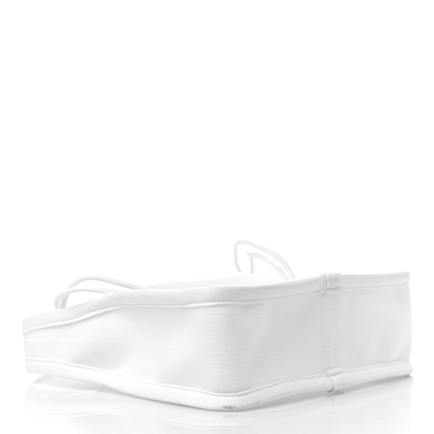 Ribbed Knit Small Ryan Bag White