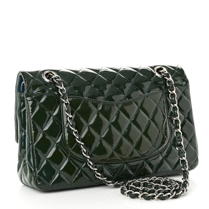 Chanel Patent Calfskin Quilted Medium Double Flap Green 2 of 10