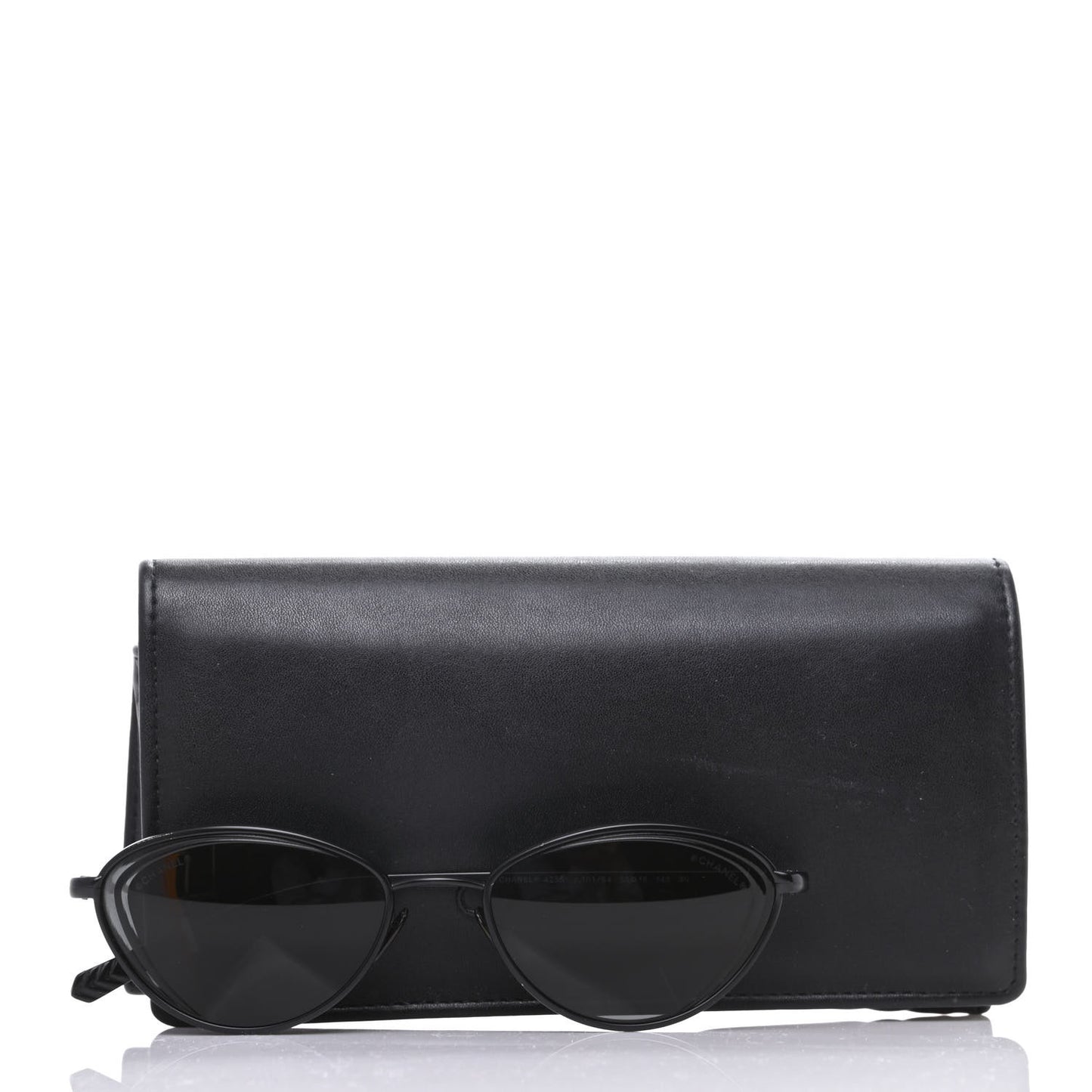 Metal Cat Eye Sunglasses 4255 Black