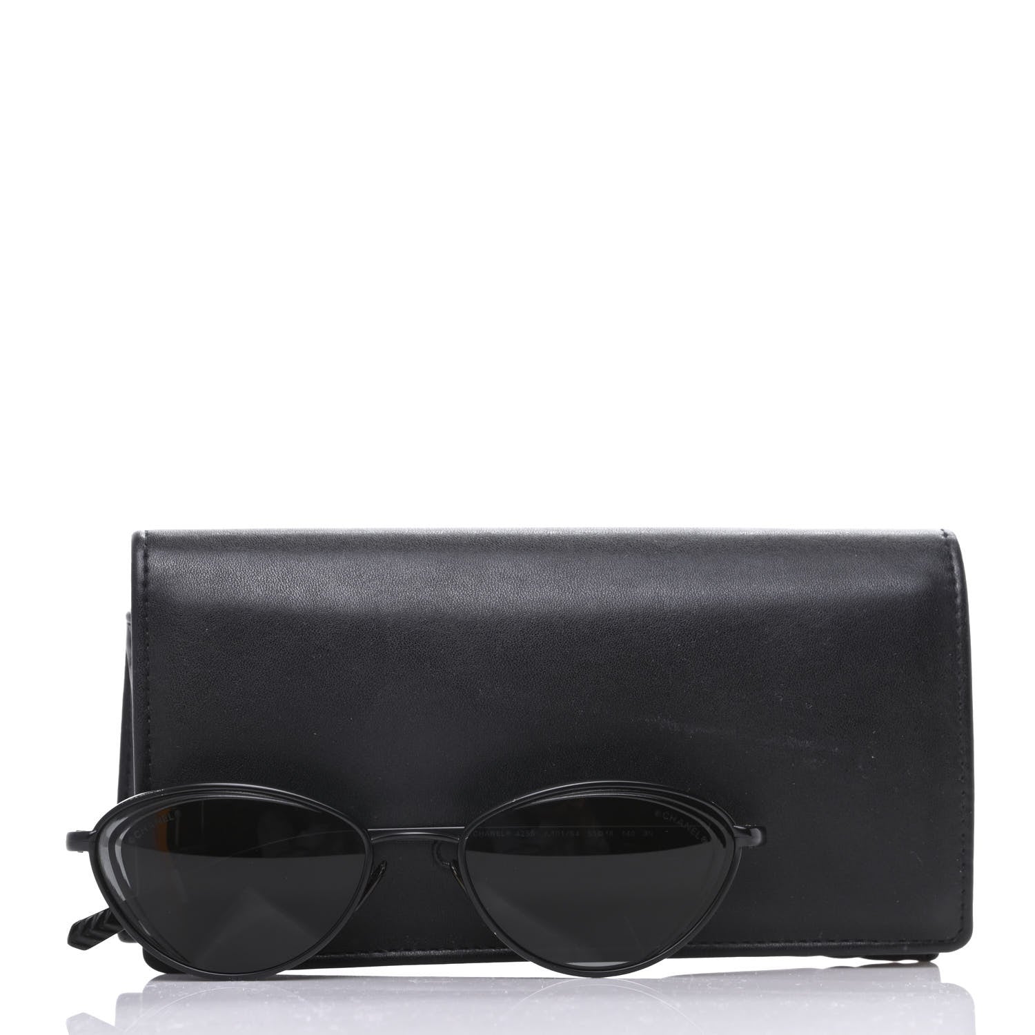 Chanel Metal Cat Eye Sunglasses 4255 Black 8 of 8
