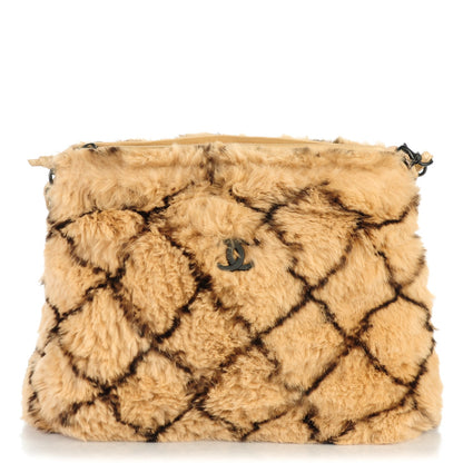 Chanel Lapin Fur Quilt Pattern Small Tote Beige 1 of 7