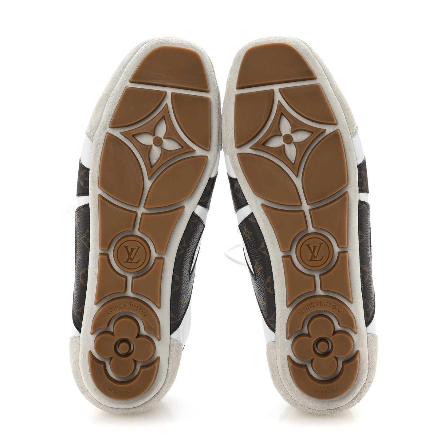 Monogram Calfskin Womens LV Sneakerina 39 White