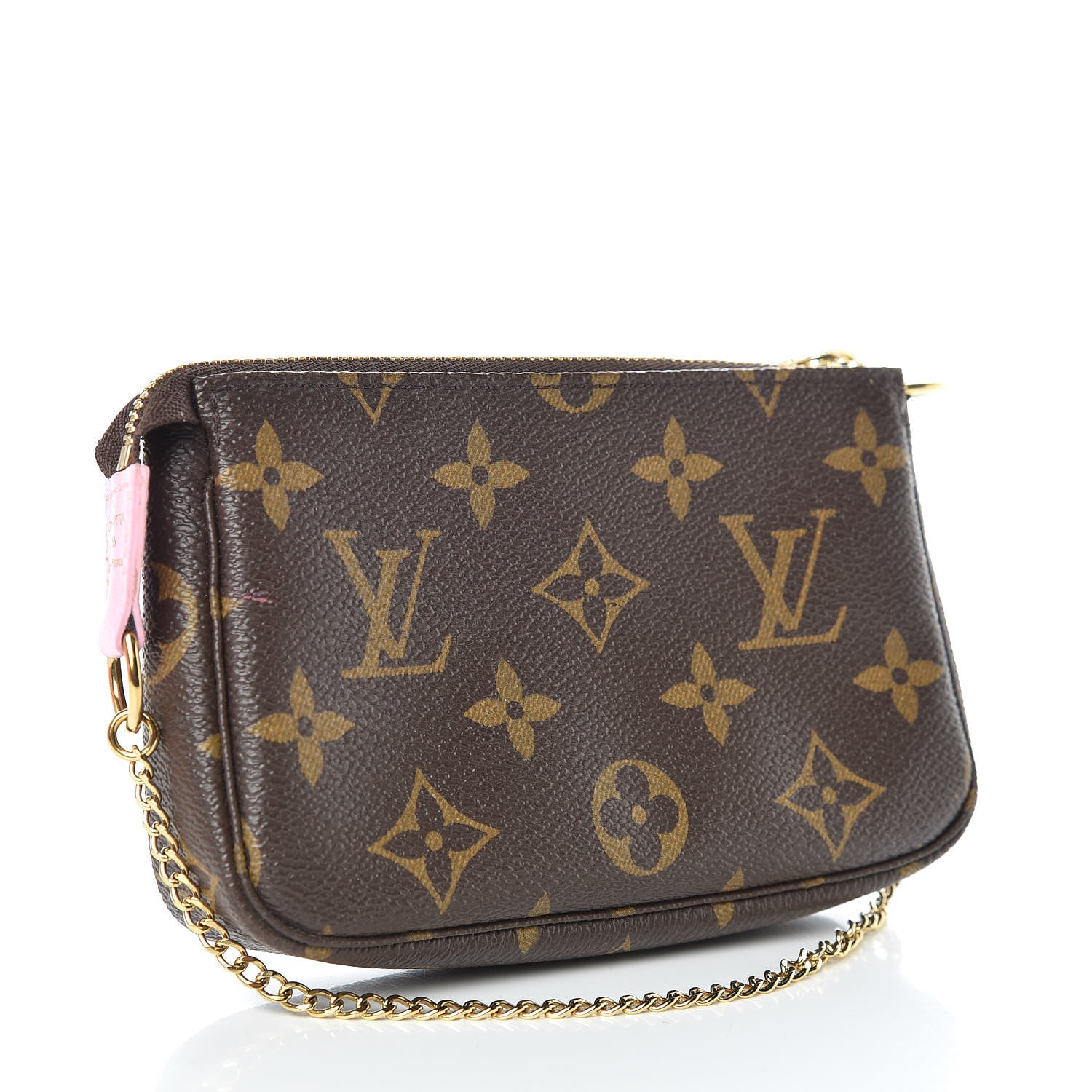 Louis Vuitton Monogram 2016 Christmas Animation Mini Pochette Accessories Rose Ballerine 3 of 7