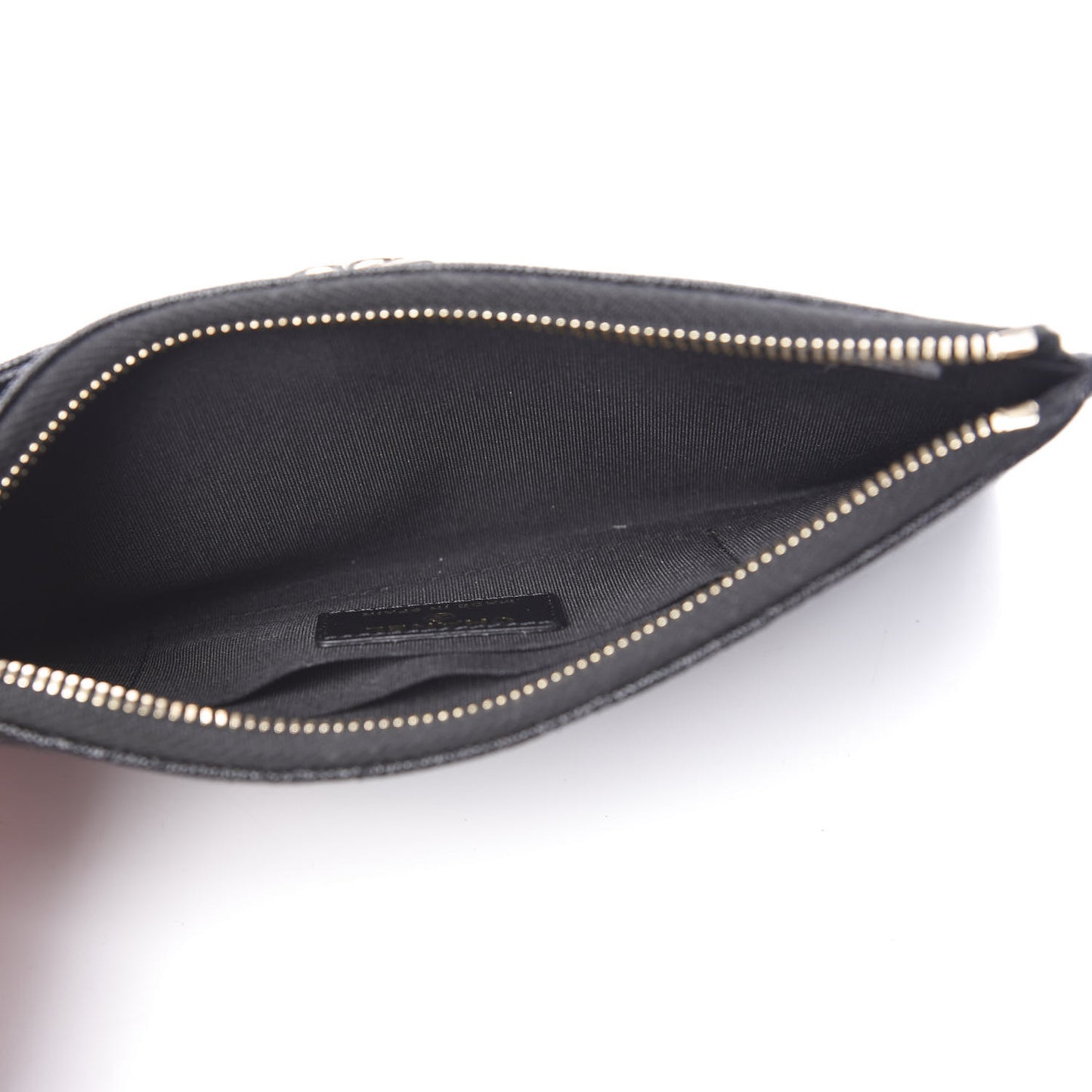 Caviar Quilted Classic Zip Boy Pouch Black