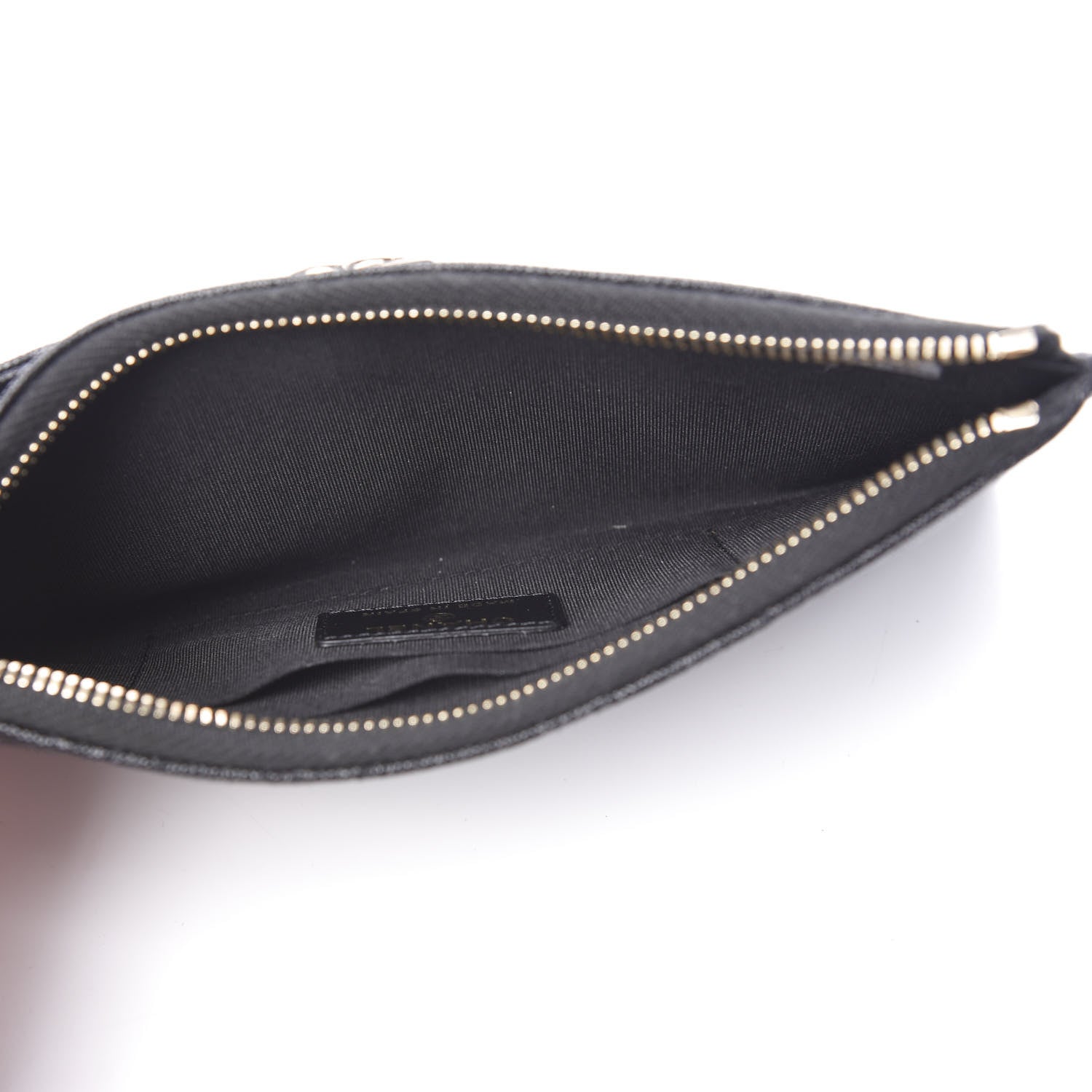Chanel Caviar Quilted Classic Zip Boy Pouch Black 4 of 7