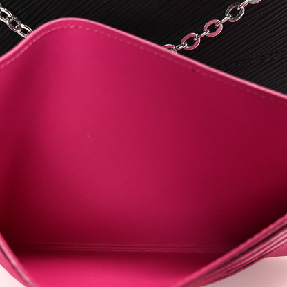 Louis Vuitton Epi Pochette Felicie Black Hot Pink 9 of 15