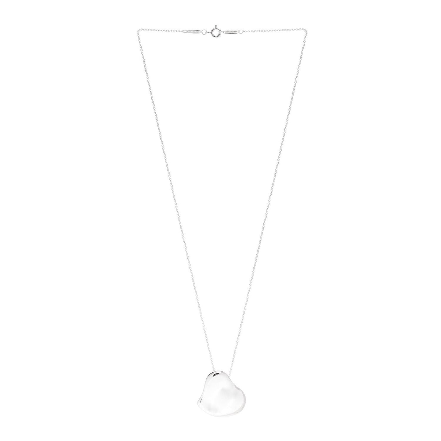 Sterling Silver 26mm Elsa Peretti Full Heart Pendant Necklace
