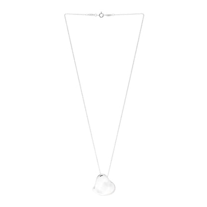 Tiffany Sterling Silver 26mm Elsa Peretti Full Heart Pendant Necklace 3 of 6