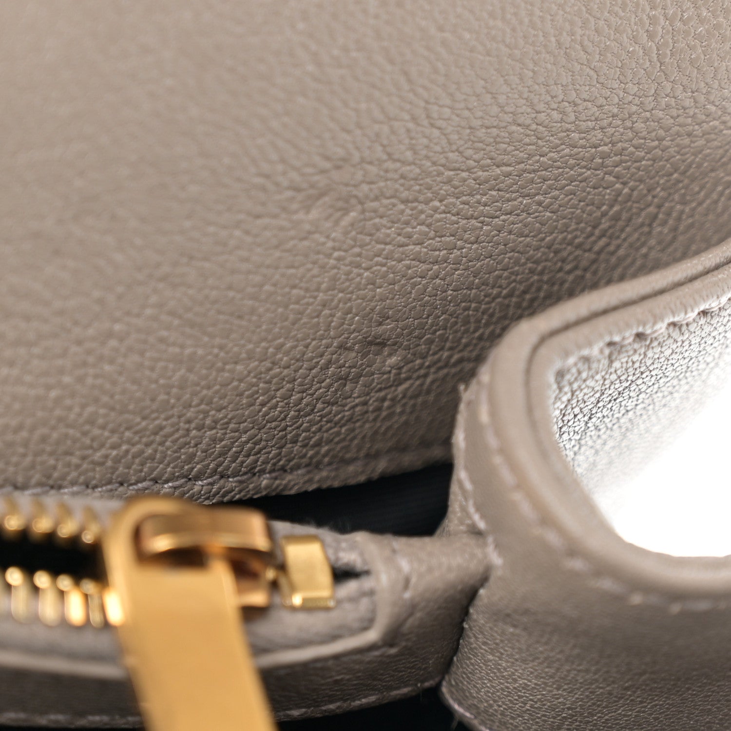 Saint Laurent Sheepskin Matelasse Chevron Monogram Medium College Bag Greyish Brown 13 of 14