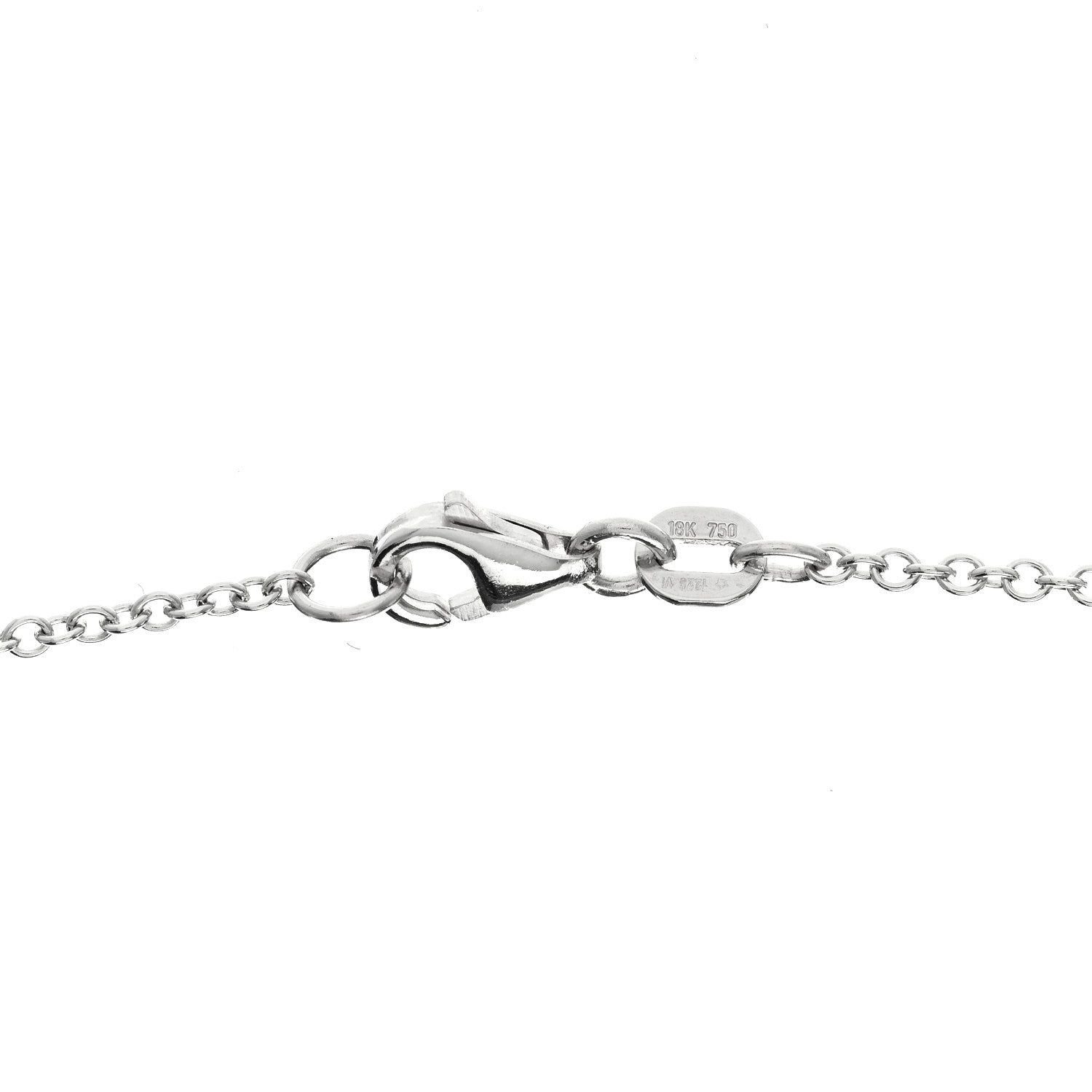 Roberto Coin 18K White Gold Diamond Y Necklace 5 of 5
