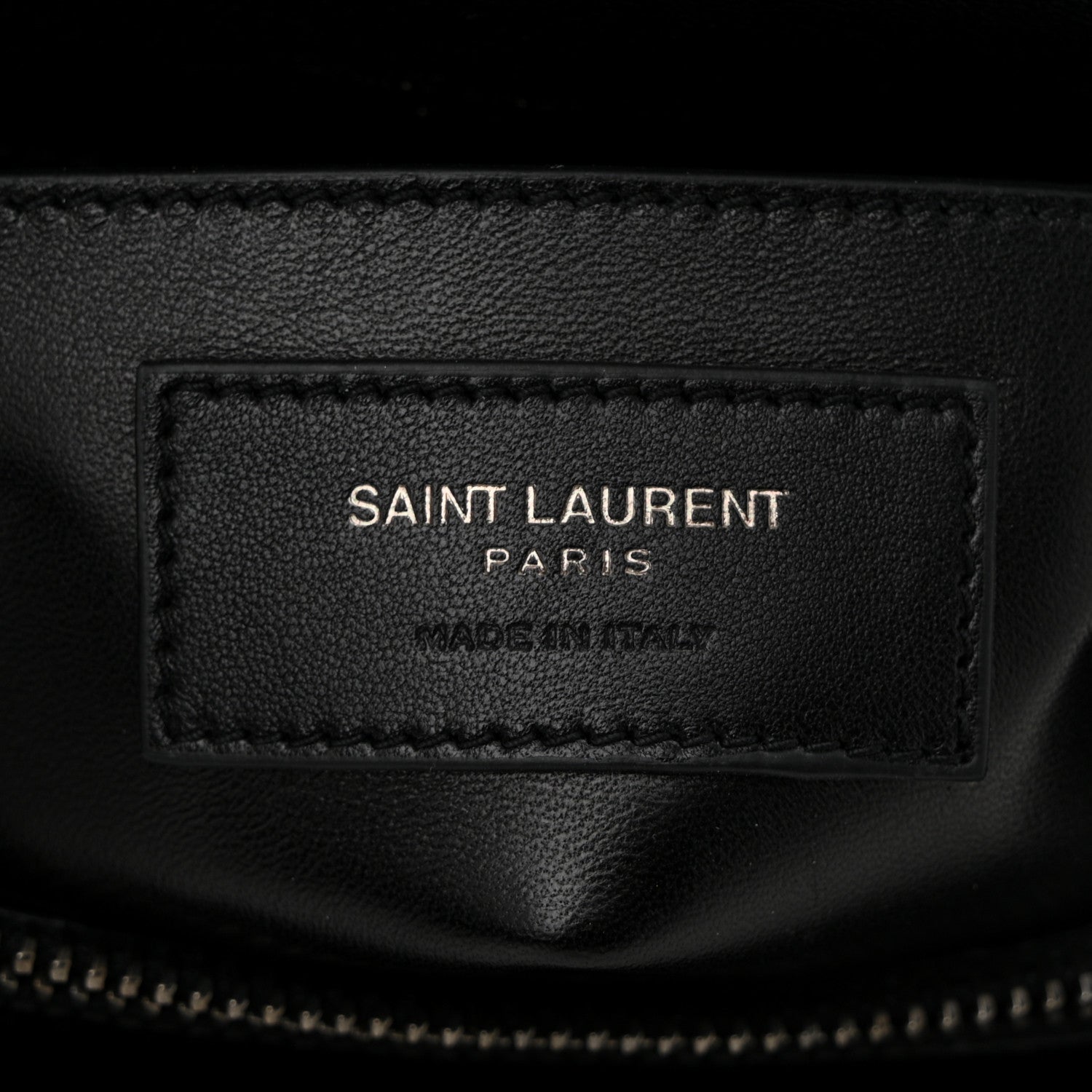 Saint Laurent Sheepskin Matelasse Chevron Monogram Large College Satchel Black 6 of 11