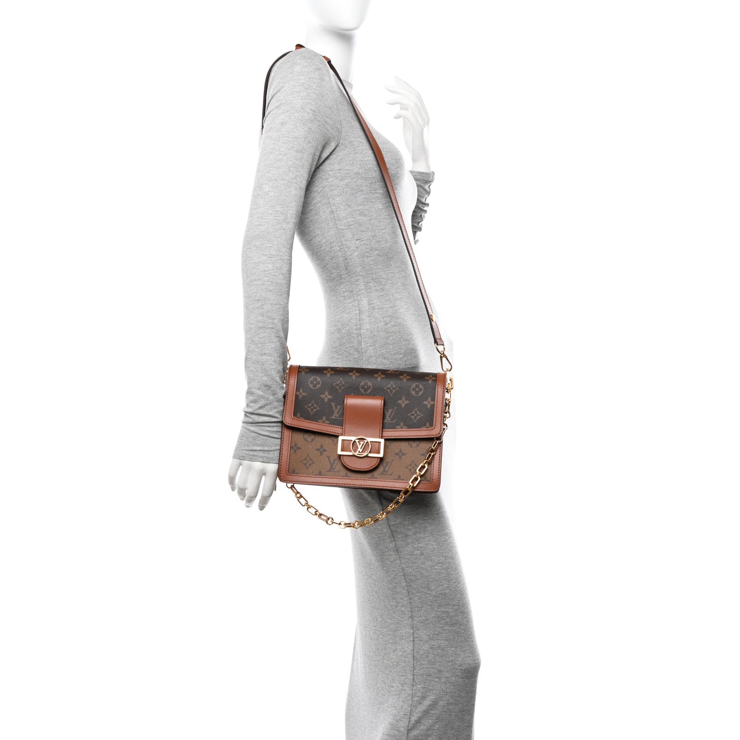 Louis Vuitton Reverse Monogram Dauphine MM 2 of 10
