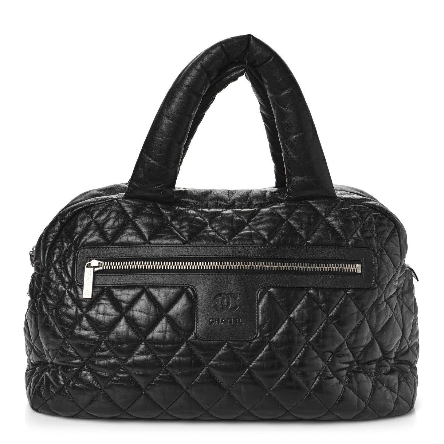 Lambskin Coco Cocoon Bowler Black