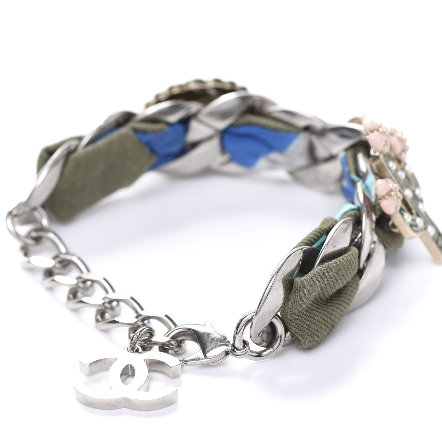 Fabric Cuba CC Chain Bracelet