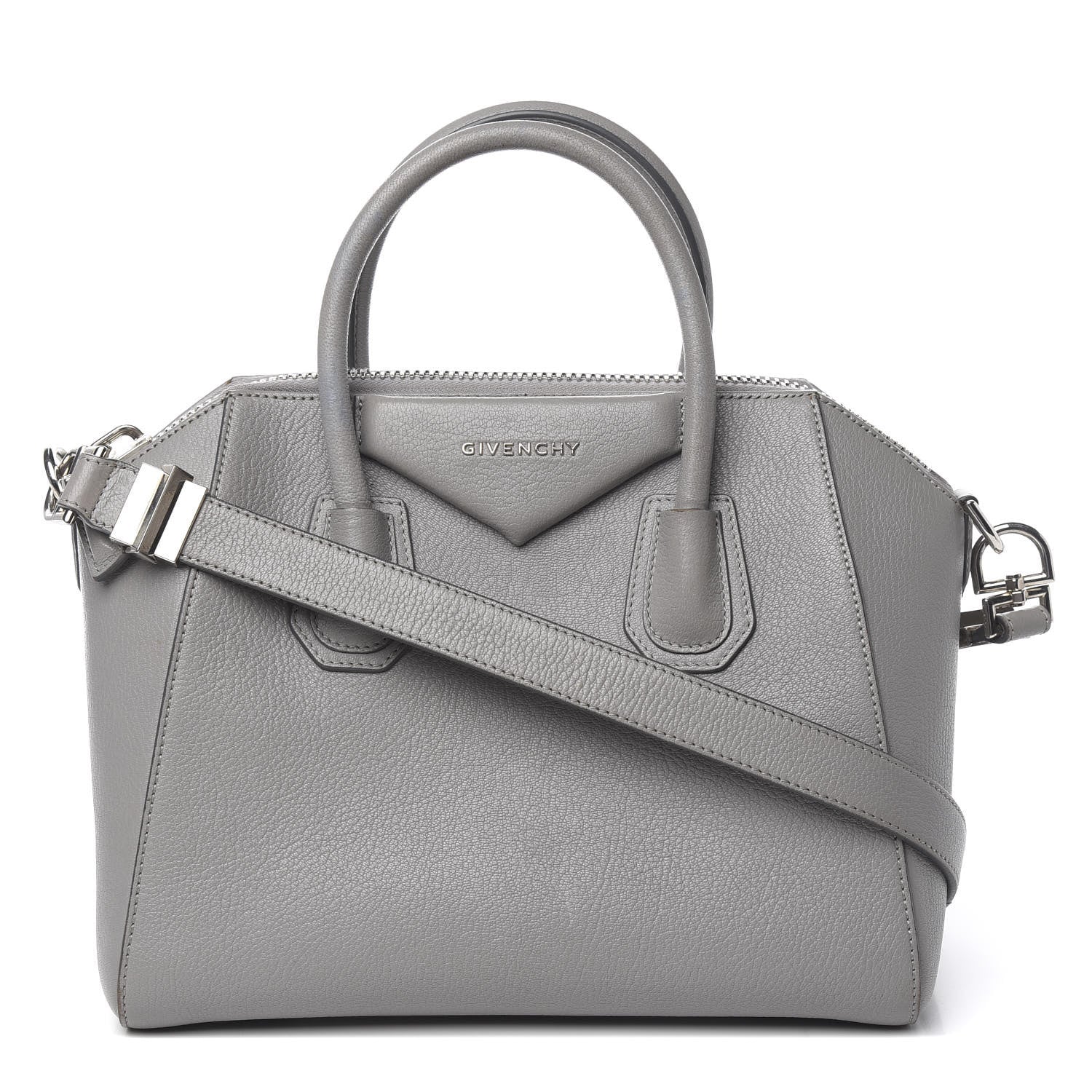 Givenchy Sugar Goatskin Small Antigona Pearl Grey 1 of 14