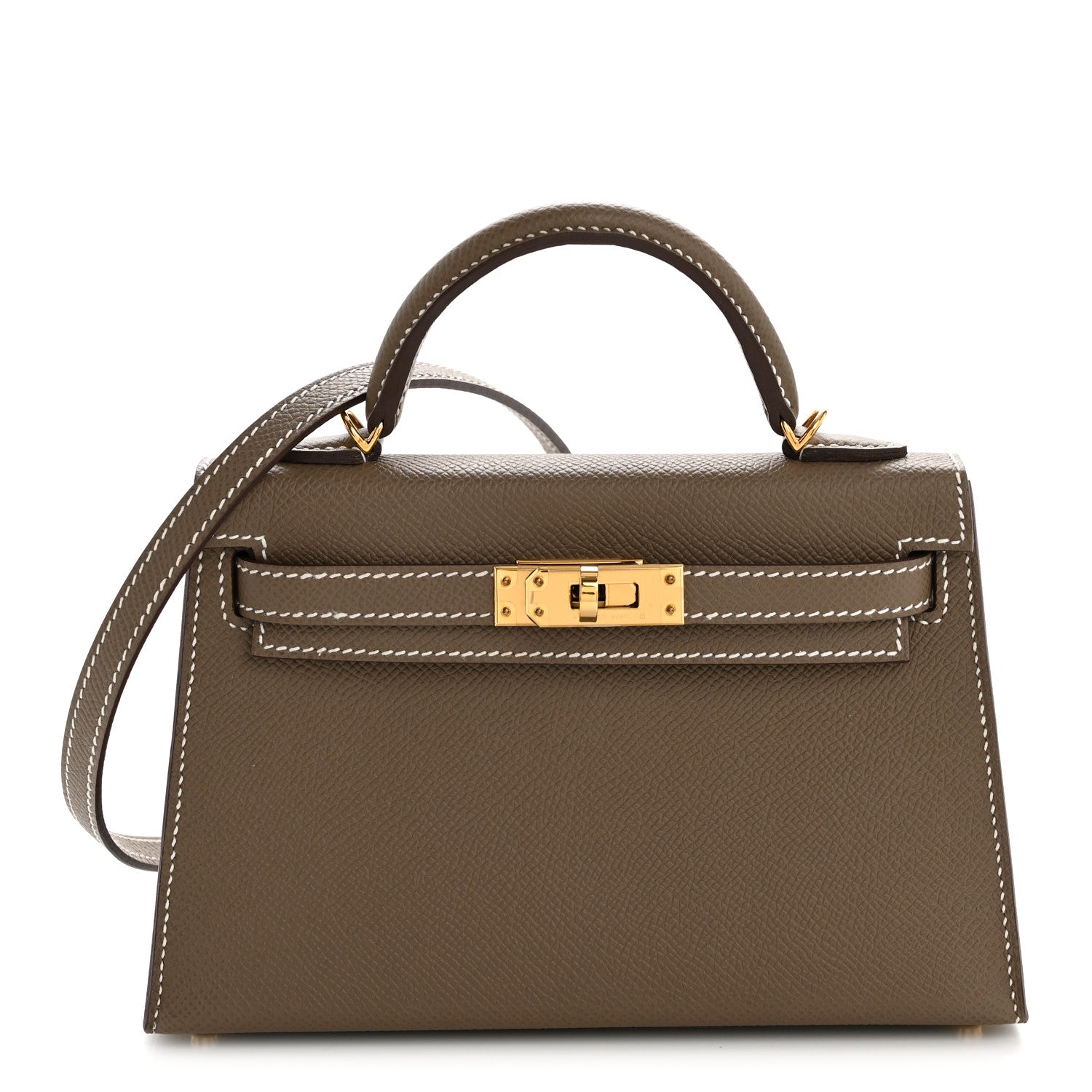 Hermes Epsom Mini Kelly Sellier 20 Etoupe 1 of 14