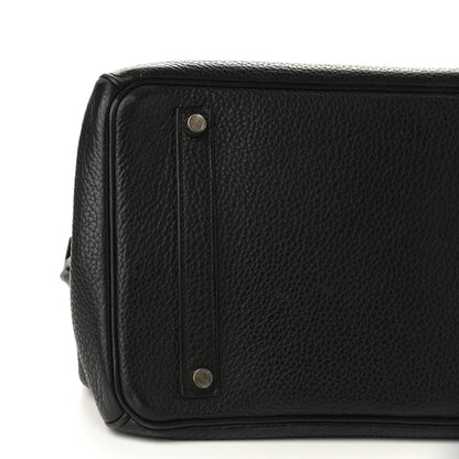 Hermes Taurillon Clemence Birkin 35 Black 8 of 19