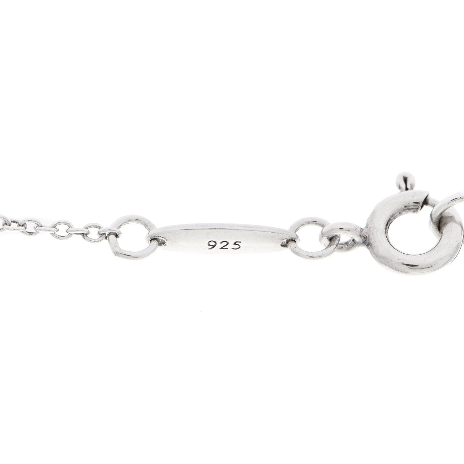 Tiffany Sterling Silver Elsa Peretti Letter L Pendant Necklace 6 of 6