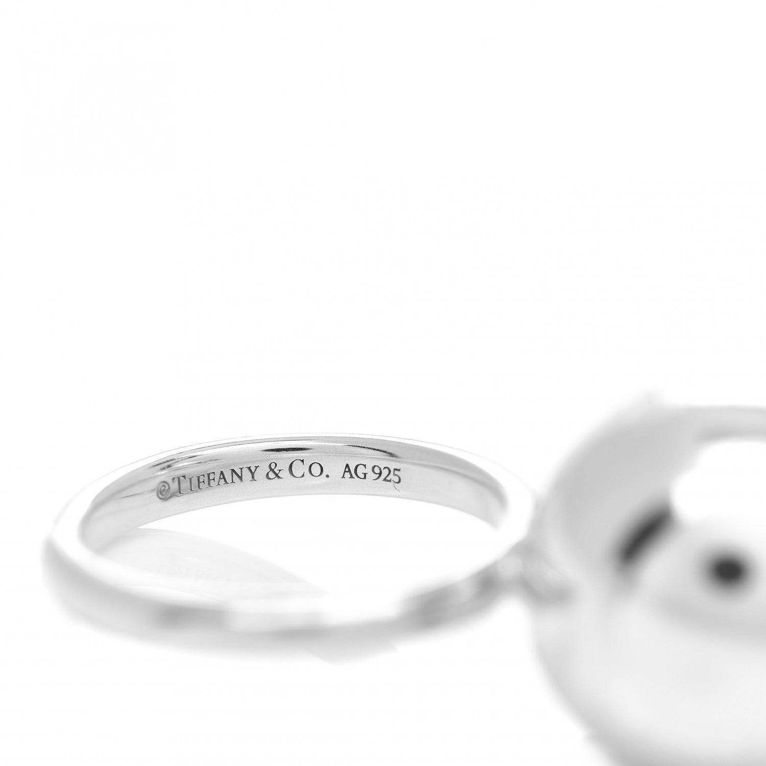 Tiffany Sterling Silver 15.75mm HardWear Ball Ring 50 5.25 5 of 5