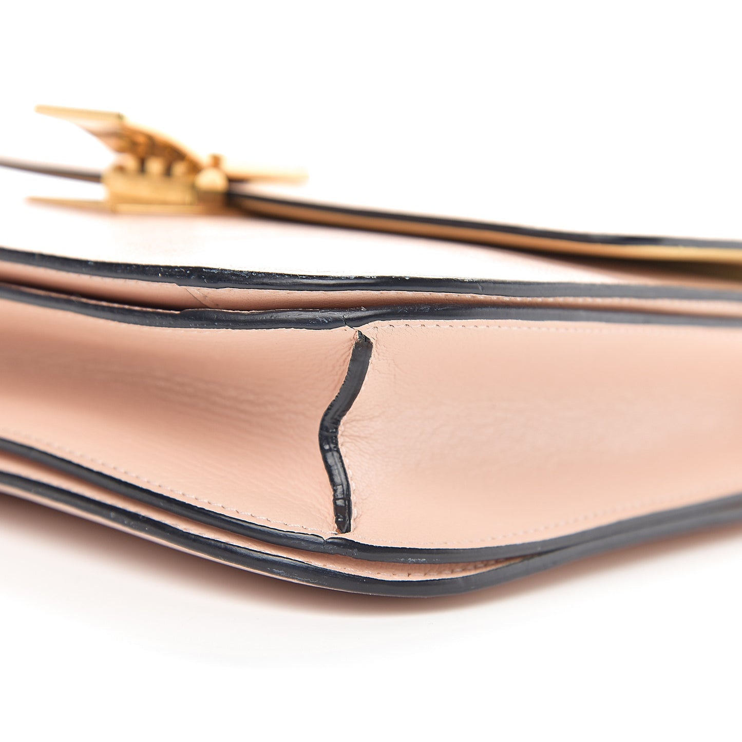 Liege Calfskin Medium Classic Box Flap Bag Powder