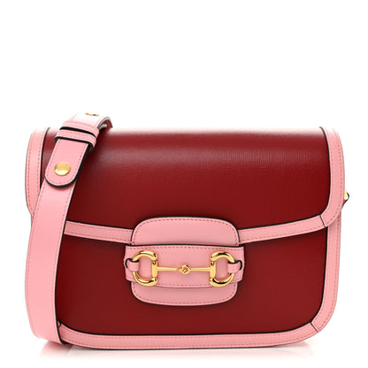 Gucci Azalea Calfskin Horsebit 1955 Shoulder Bag New Cherry Red Wild Rose 1 of 10
