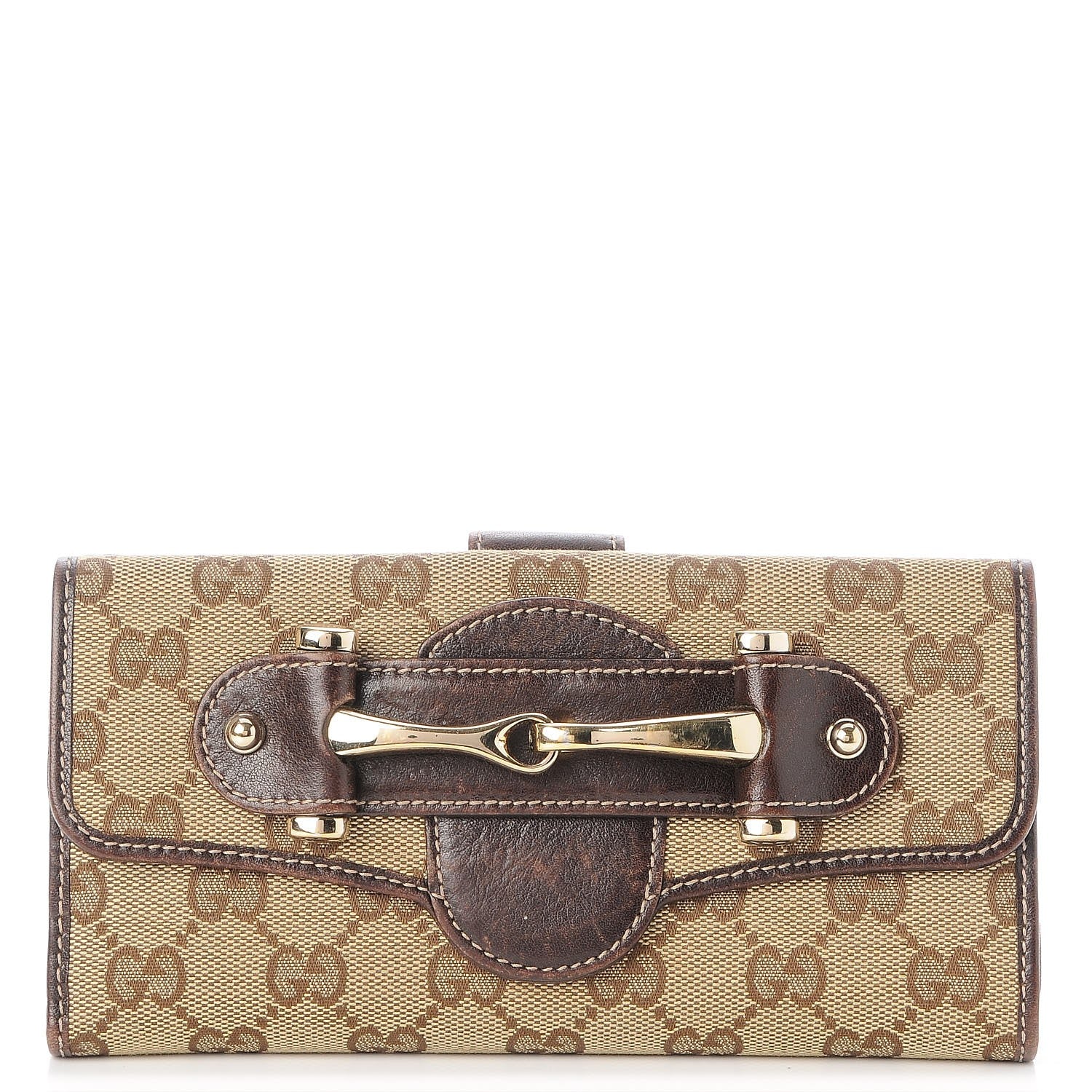 Gucci Monogram Pelham Continental Wallet Brown 1 of 10