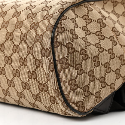 Gucci Monogram Travel Backpack Dark Brown 10 of 11