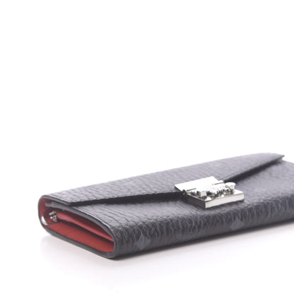 MCM Visetos Large Patricia Wallet On Chain Black Red 7 of 9