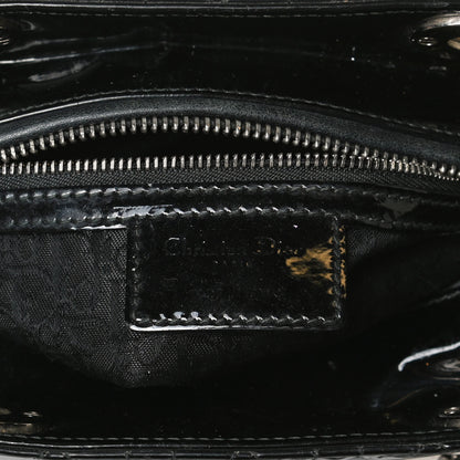 Christian Dior Patent Cannage Medium Lady Dior Black 6 of 16